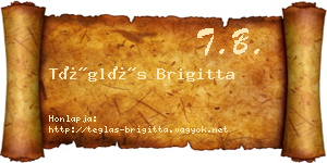 Téglás Brigitta névjegykártya