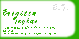 brigitta teglas business card